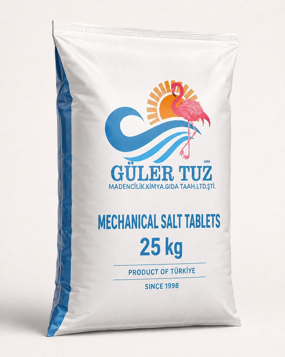 Güler Tuz 25 kg mechanical tablet salt packaging
